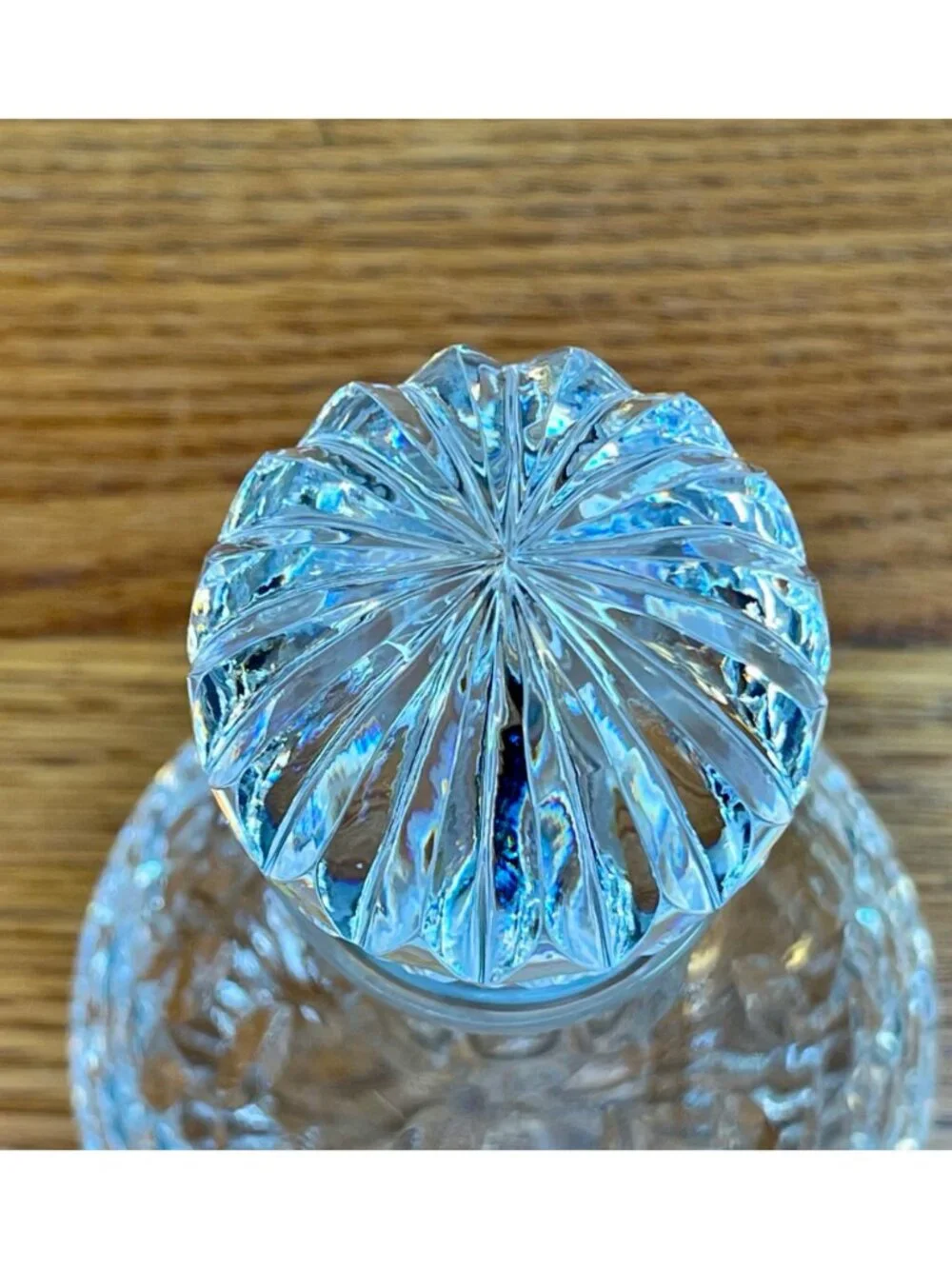 Waterford Crystal Lismore Roly Poly Decanter & Stopper, Marked with Logo